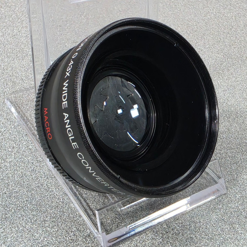 Vivitar 0.43x Wide Angle Converter Macro Lens Japan Optics Black Excellent HD4